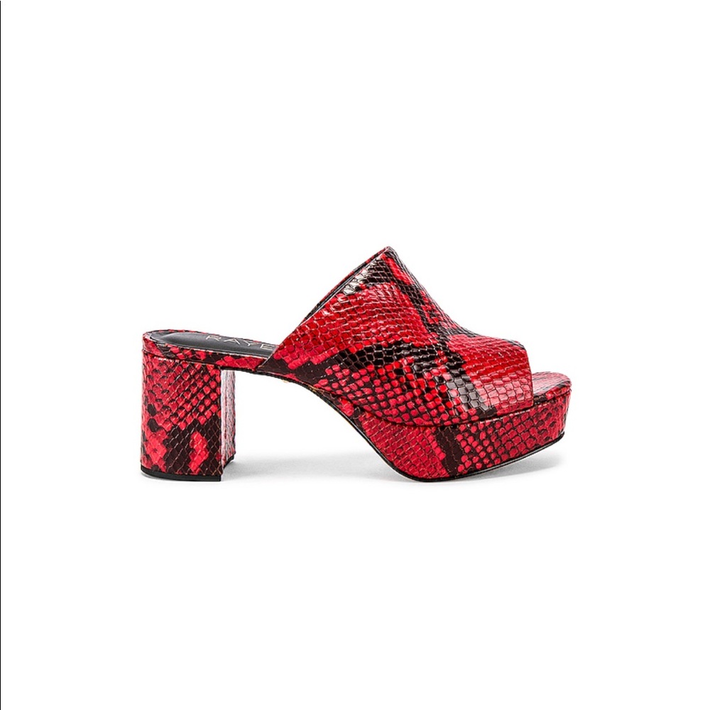 Raye Club Heel in Red Snake